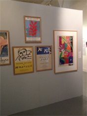 Installation shot of poster in Matisse Poster Exhibition, Nice July 2013