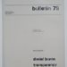 Art & Project Bulletin 75; Daniel Buren - 'Transparency'